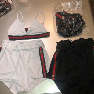 New 2 Piece Set (Black or White)